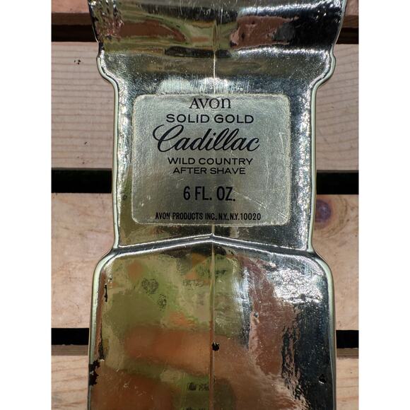 Vintage AVON Solid Gold Cadillac Aftershave – 6 oz Excalibur, 1970s - Picture 8 of 8